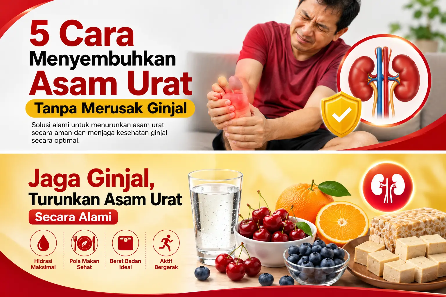 5 Cara menyembuhkan asam urat